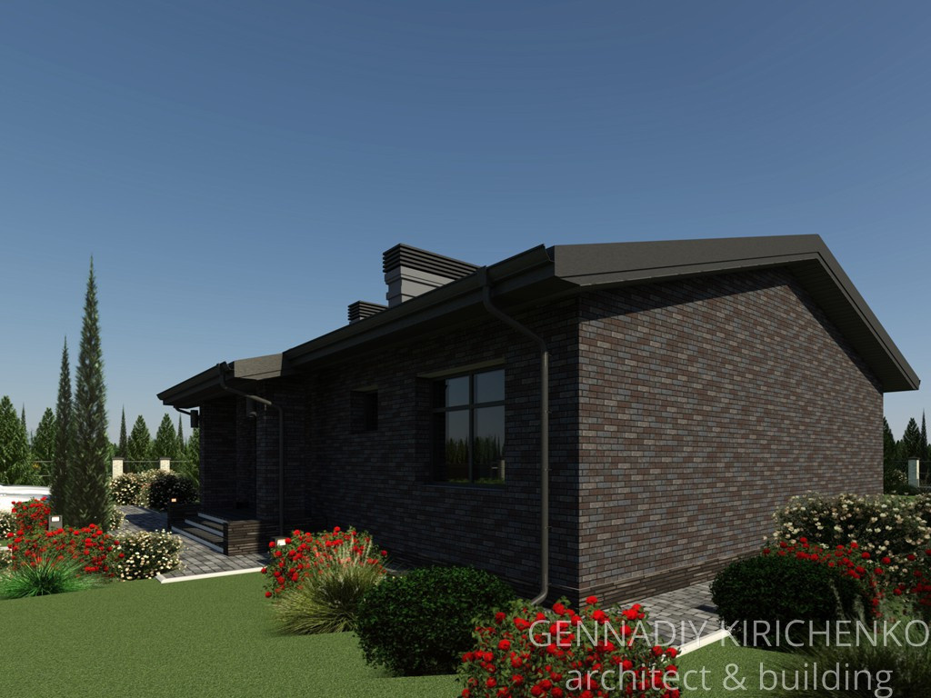 Проект одноэтажного дома с мансардой.