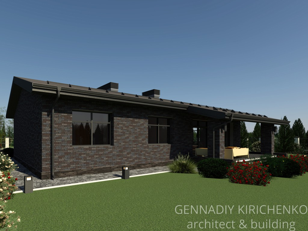 Обложка проекта: Проект одноэтажного дома с мансардой.