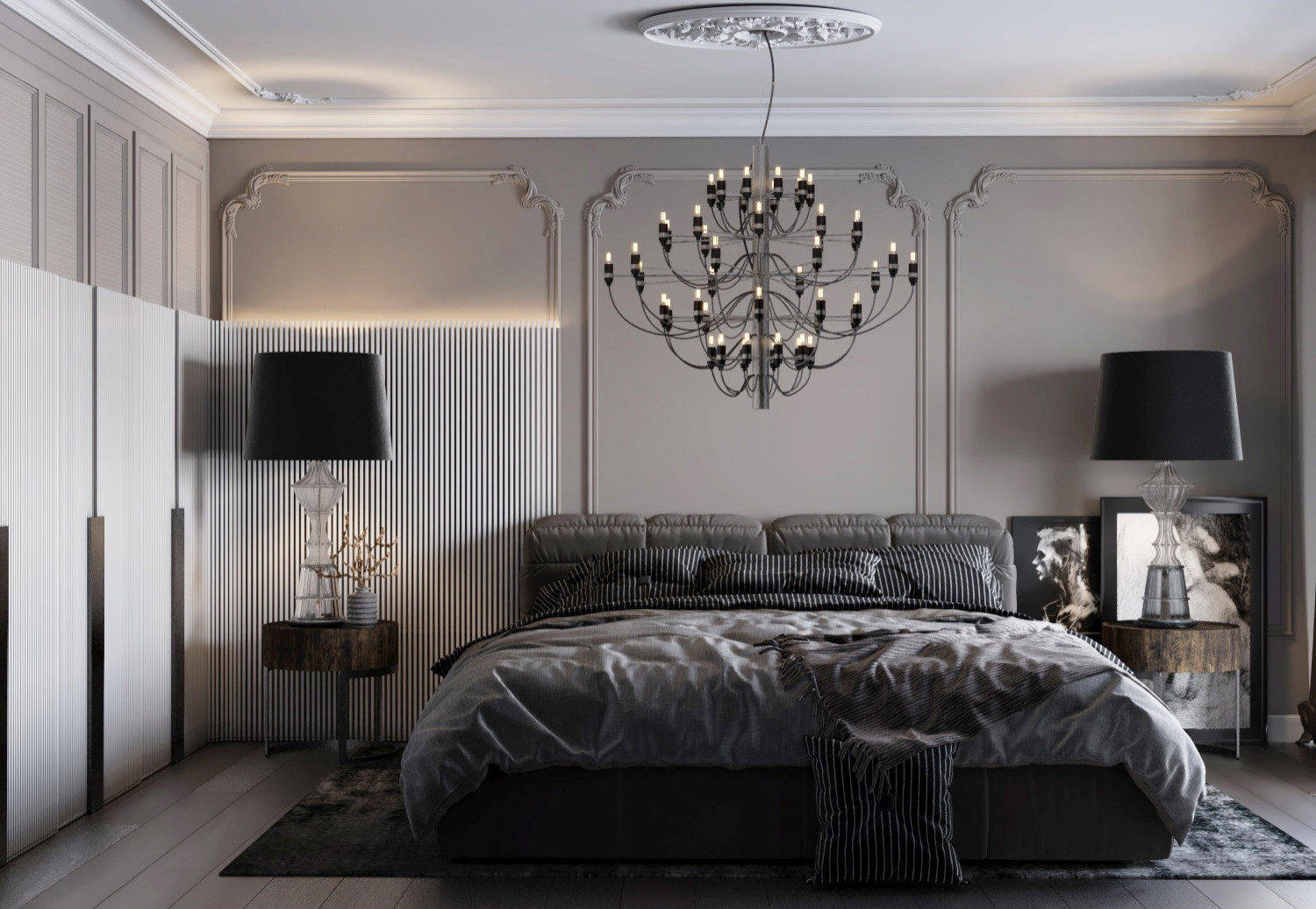 Philadelphia Classic Bedroom - 3D Visualization