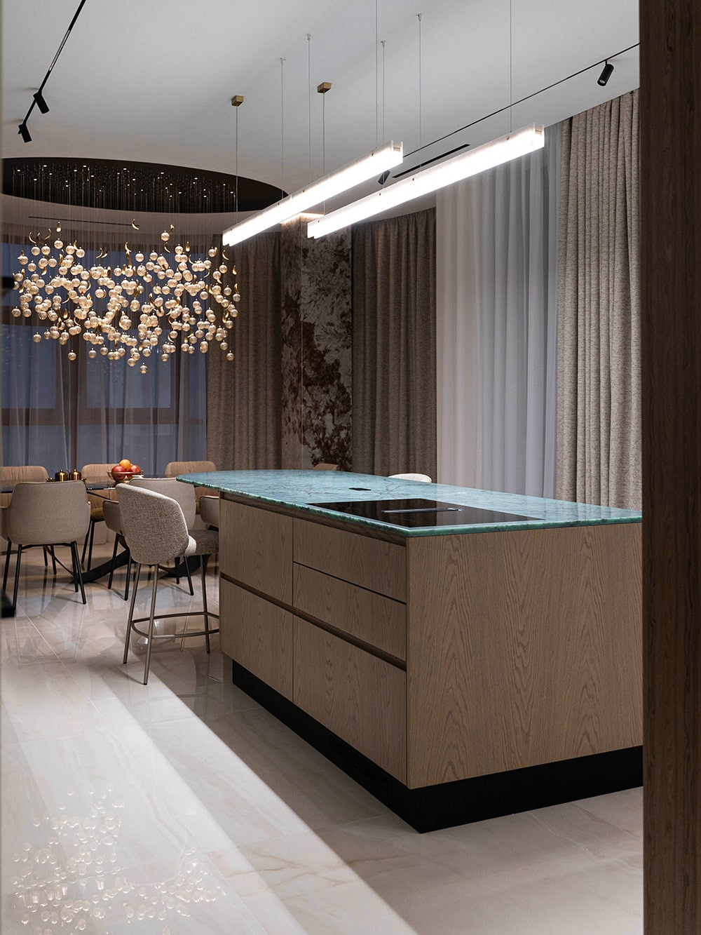 Giulia Novars впечатляет! Смелый акцент в интерьере кухни