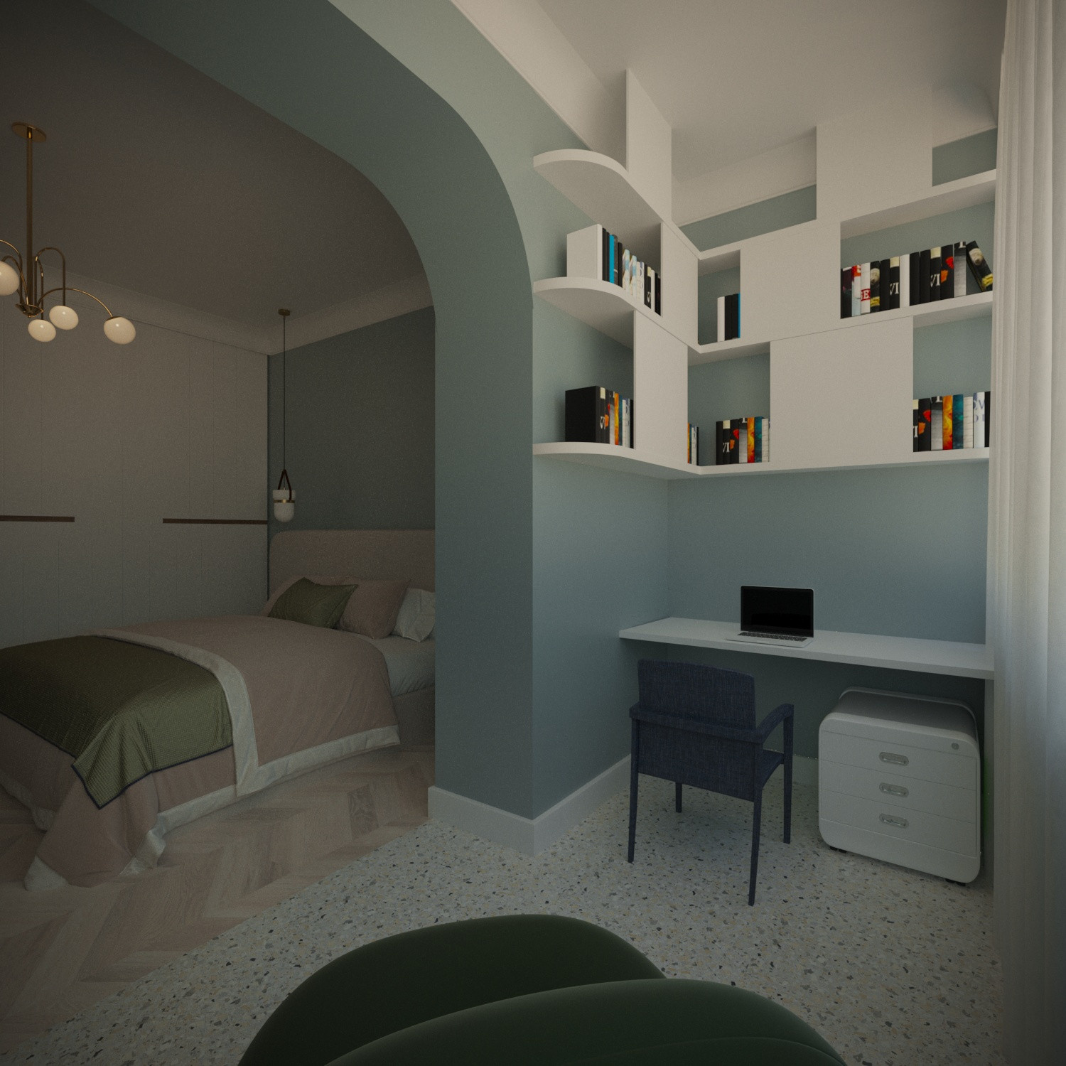 Квартира mid-century modern
