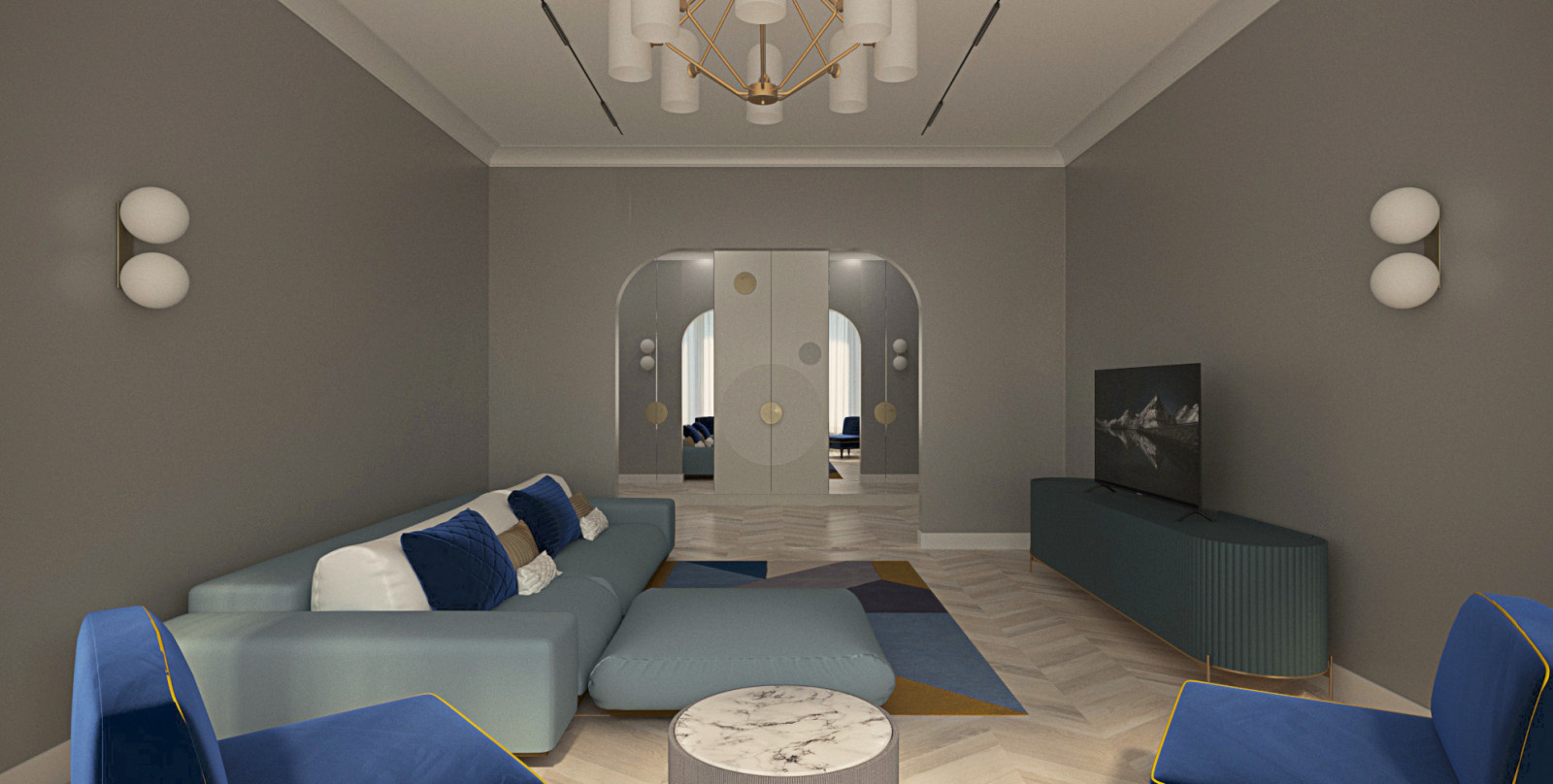 Квартира mid-century modern