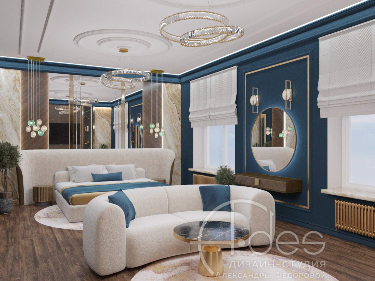 Интерьер дома 320 м2.