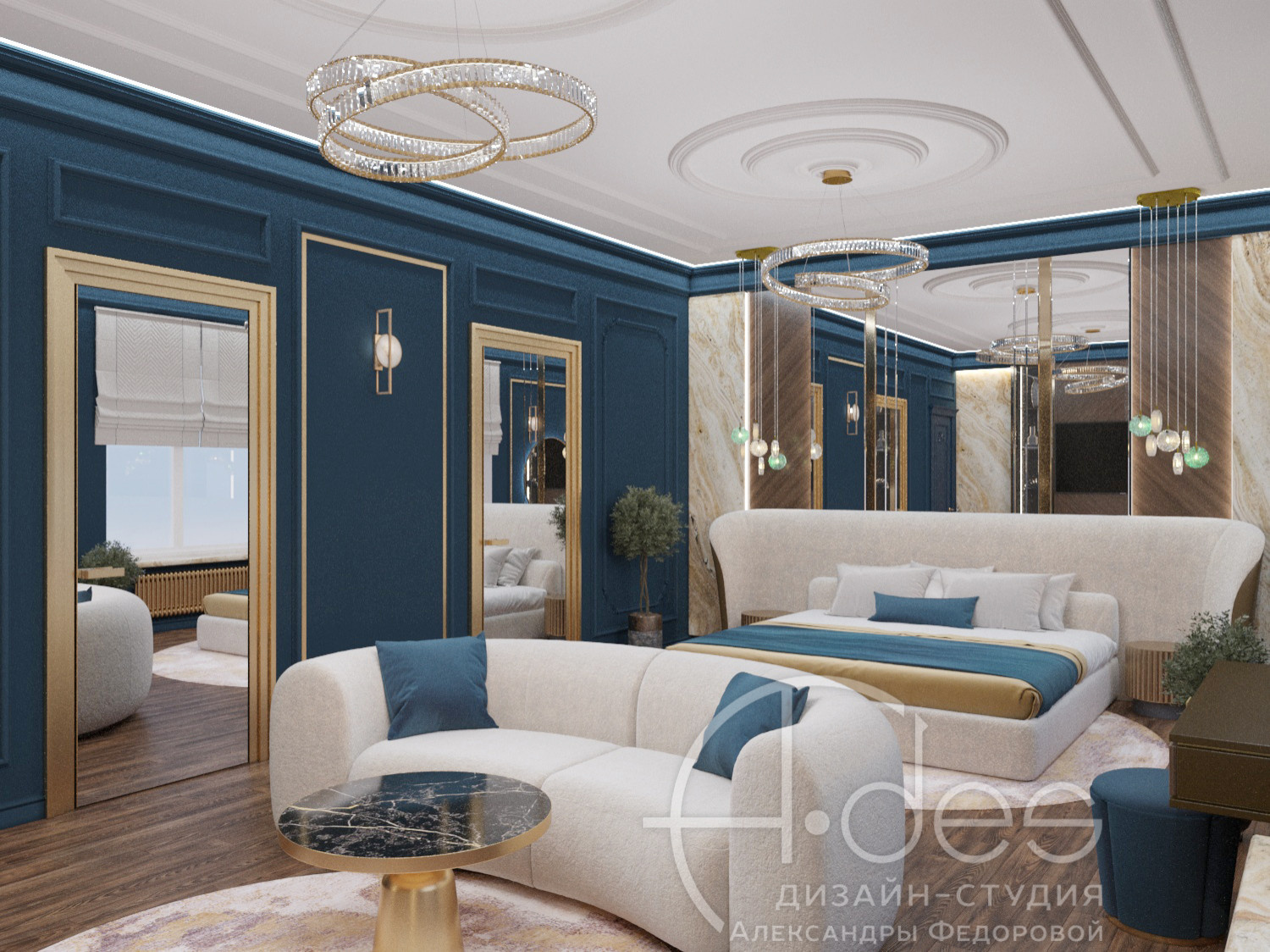 Интерьер дома 320 м2.