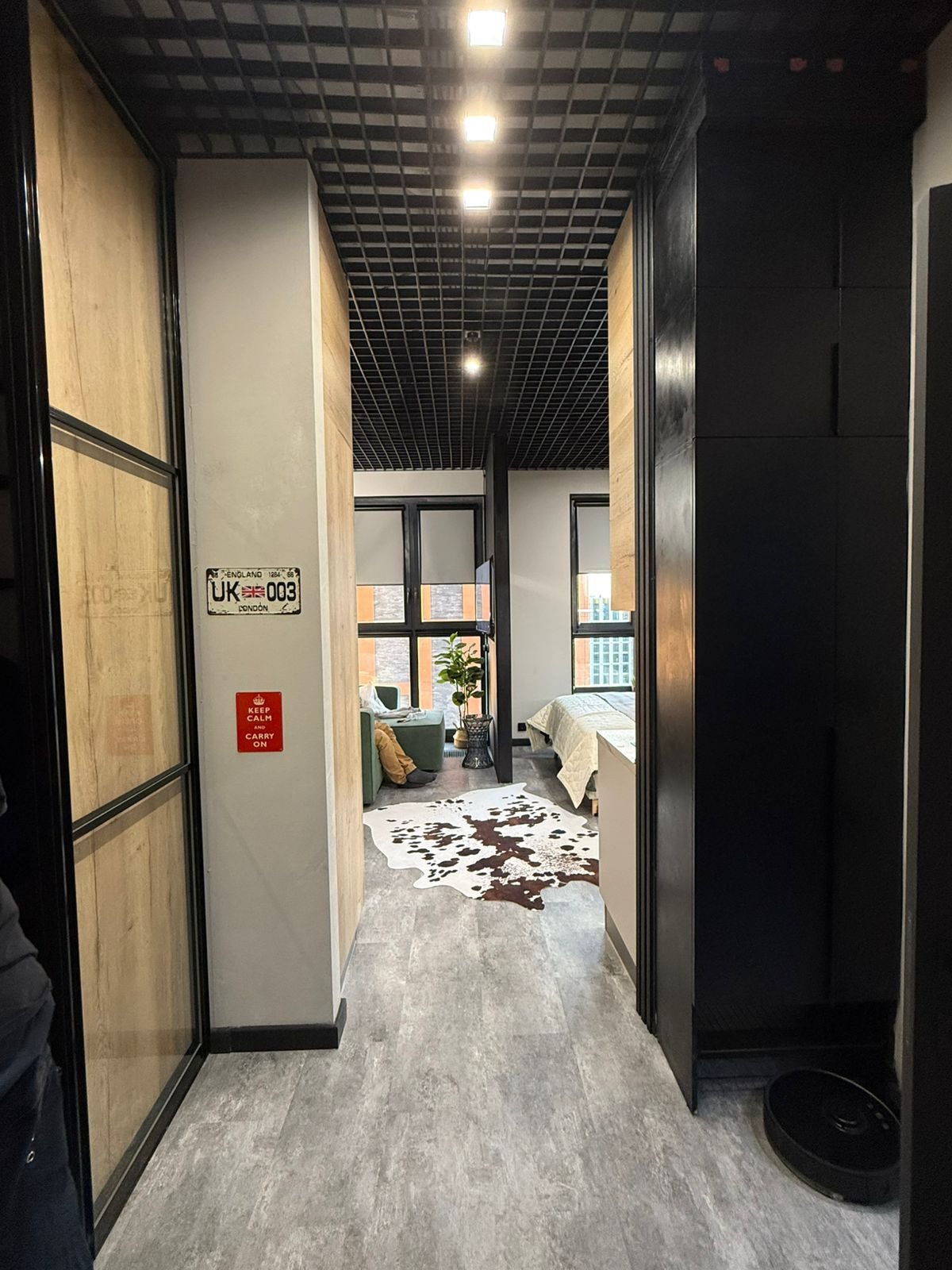 A modern industrial-style studio