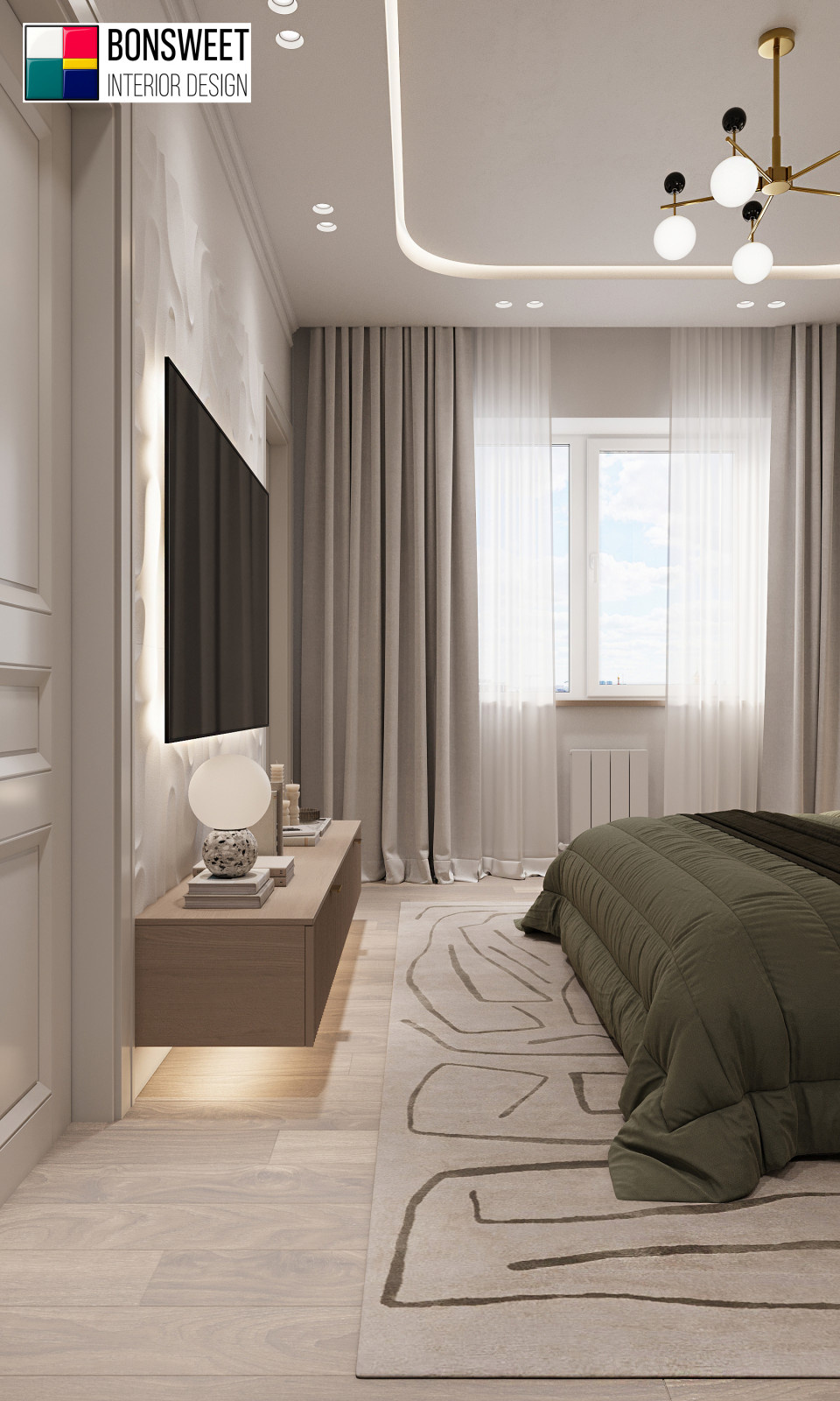 Обложка проекта: Дизайн спальни в современном стиле