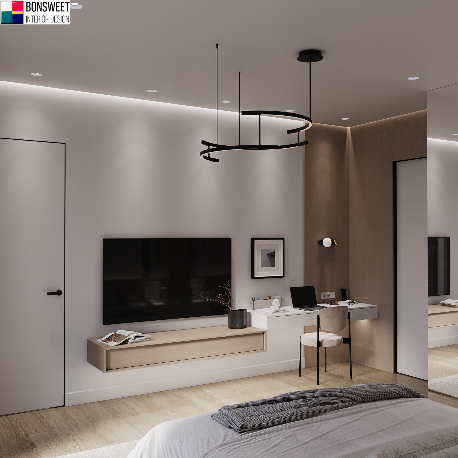 Дизайн спальни в стиле минимал