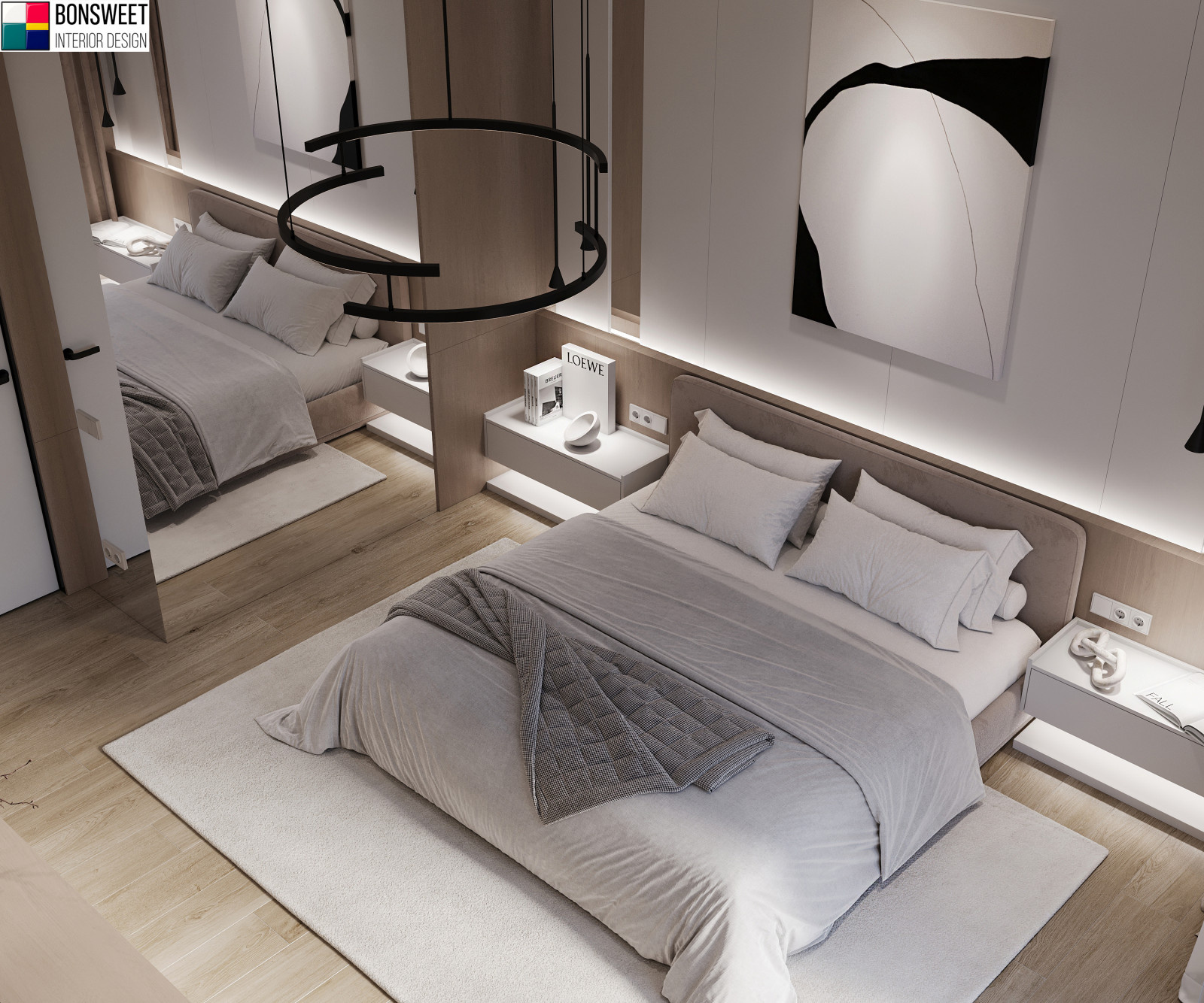 Дизайн спальни в стиле минимал