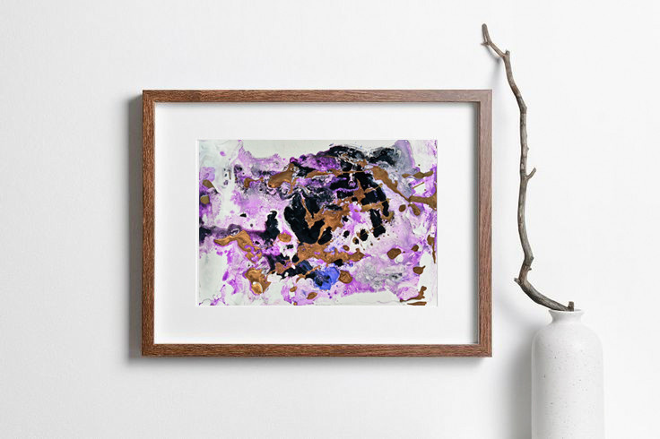 Картины для интерьера "Сиреневый закат"