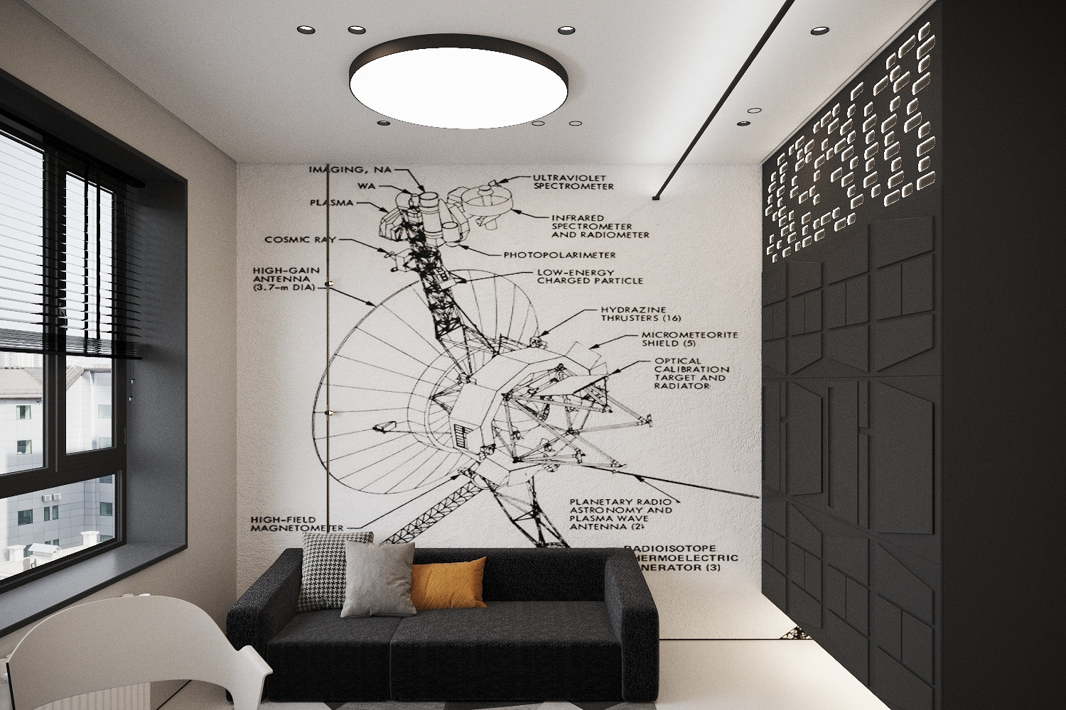 Квартира для семьи, которая любит природу и хоккей