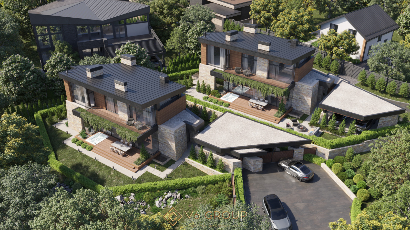 2 типовых виллы на Красной Поляне