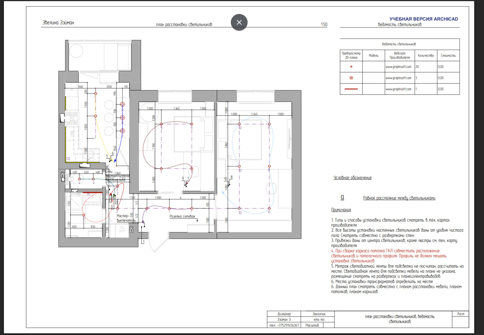 Полный проект двухкомнатной квартиры