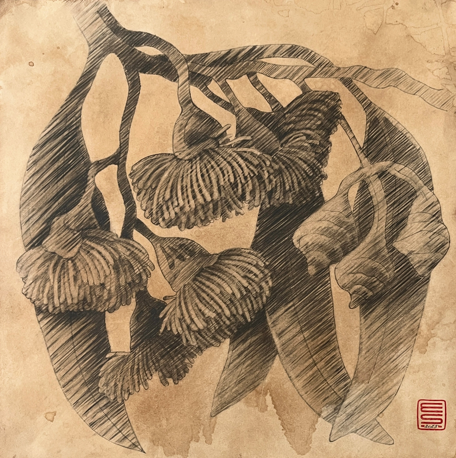 Керамическое панно "Райский сад" в Усадьбе Неклюдова