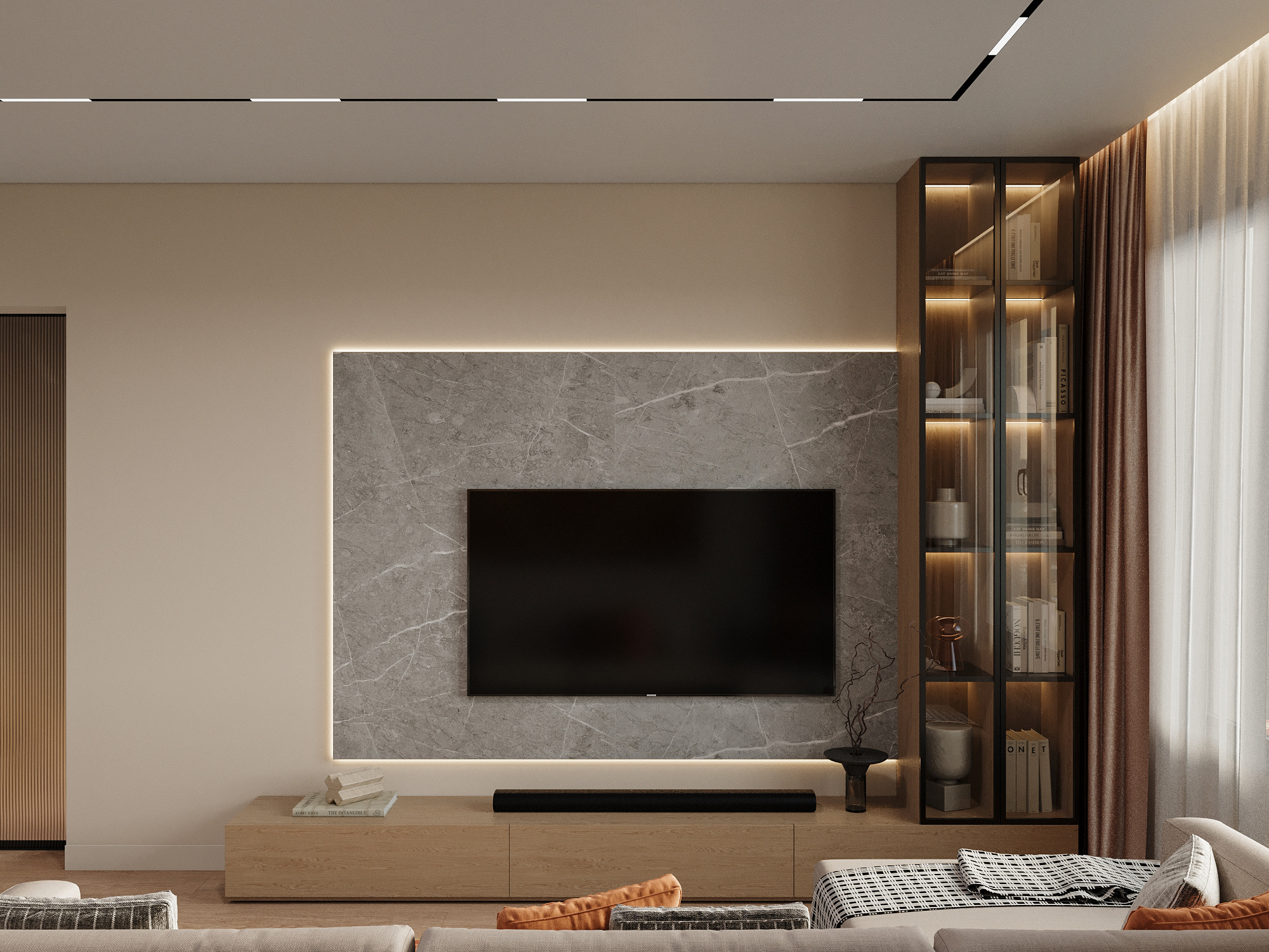 Лаконичный интерьер квартиры 84 м² для двоих в Москве