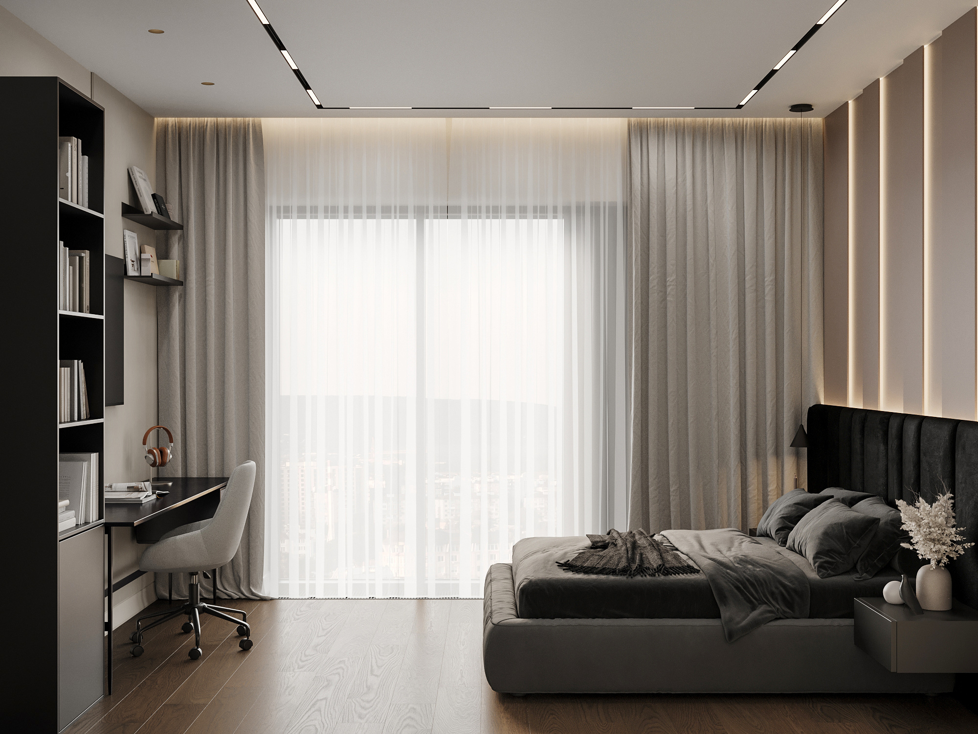 Интерьер современной квартиры 76 м²: стиль и удобство для семьи