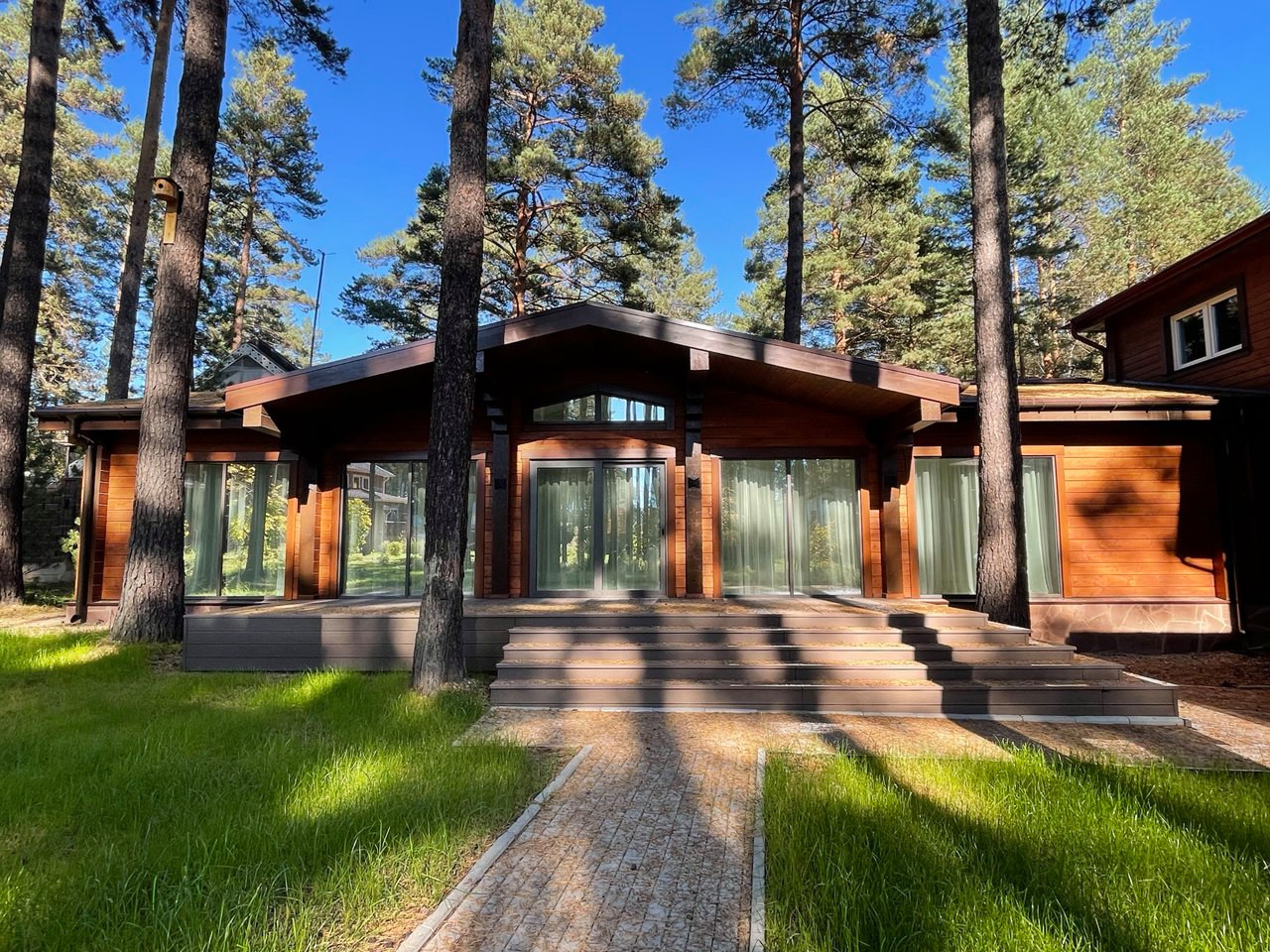 Обложка проекта: Одноэтажная баня из клееного бруса, 120 м2