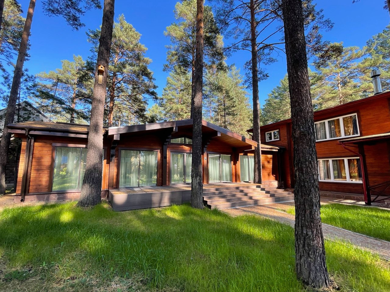 Одноэтажная баня из клееного бруса, 120 м2