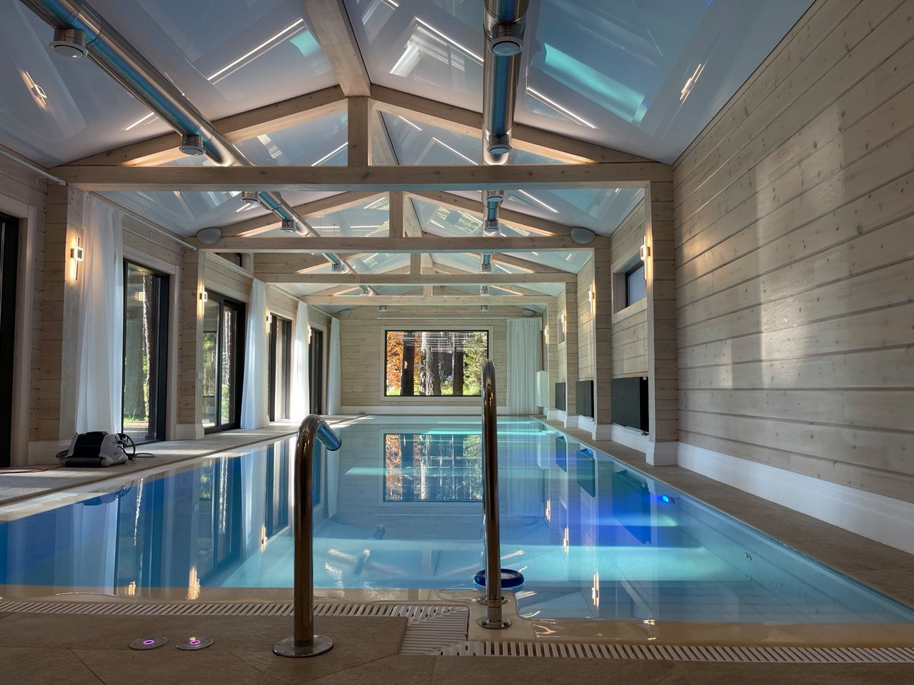 Одноэтажная баня из клееного бруса, 120 м2