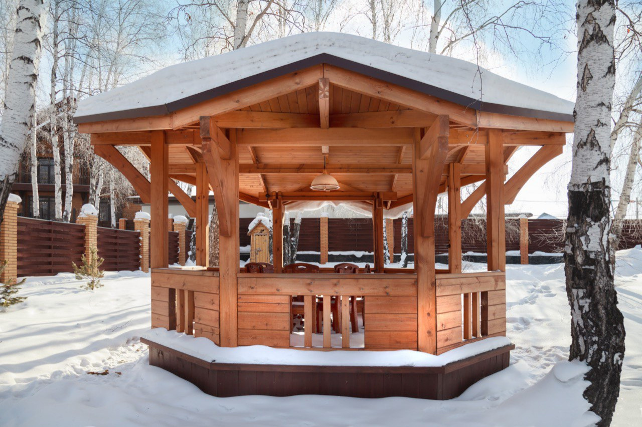 Двухэтажный дом из клееного бруса