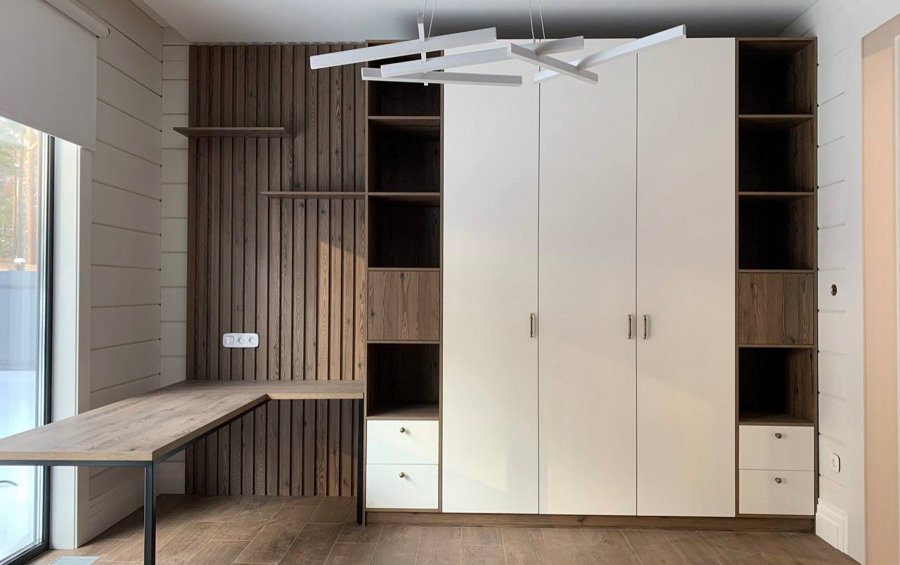 Одноэтажный дом из клееного бруса, 345 м2