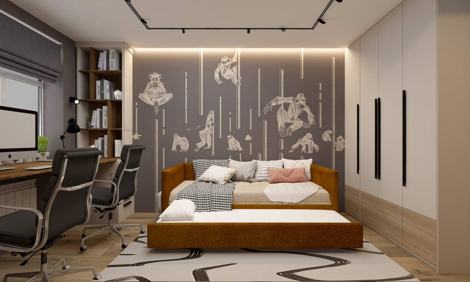 Детская для мальчиков (тематика обезьянка)