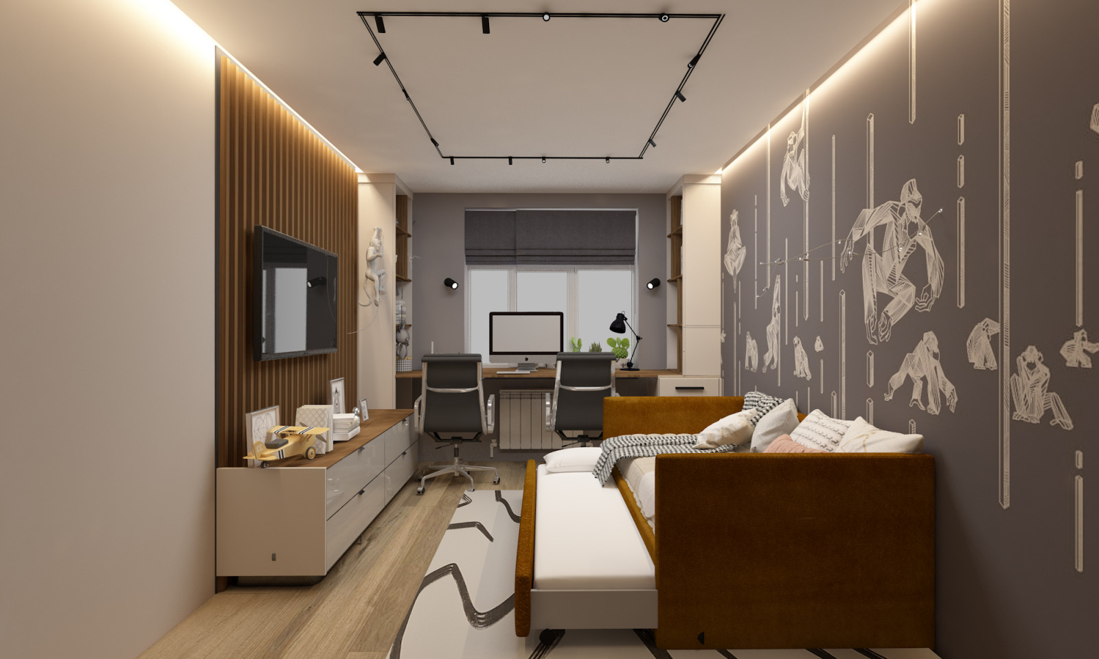 Детская для мальчиков (тематика обезьянка)