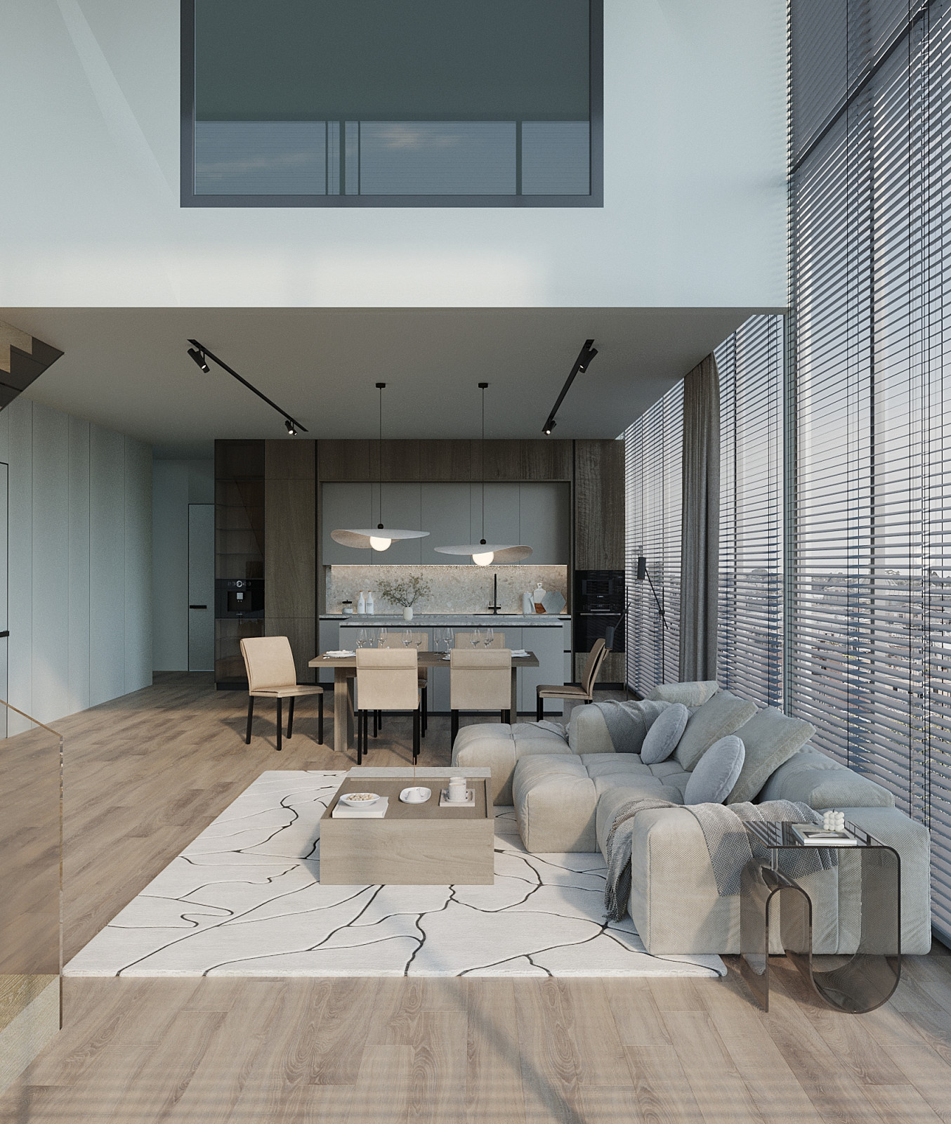 Modern Minimalist Living Space