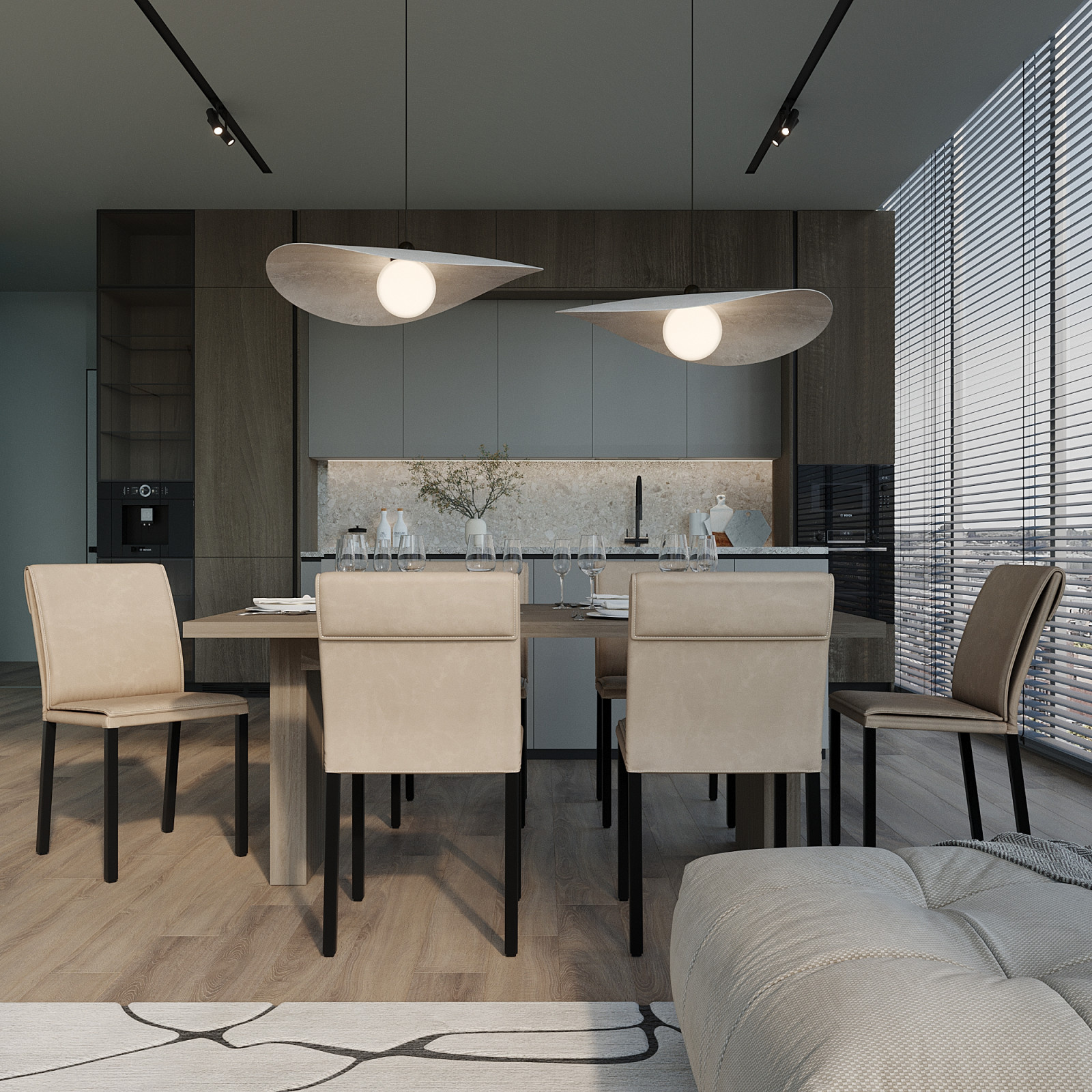 Modern Minimalist Living Space