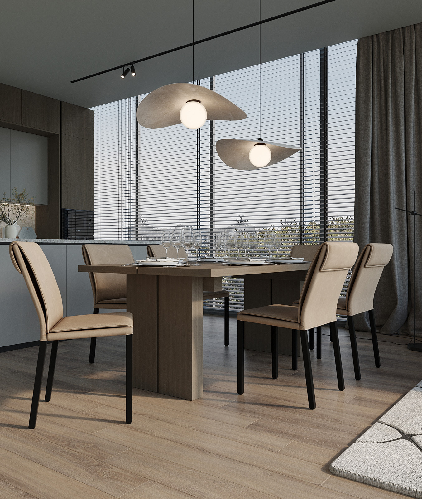 Modern Minimalist Living Space