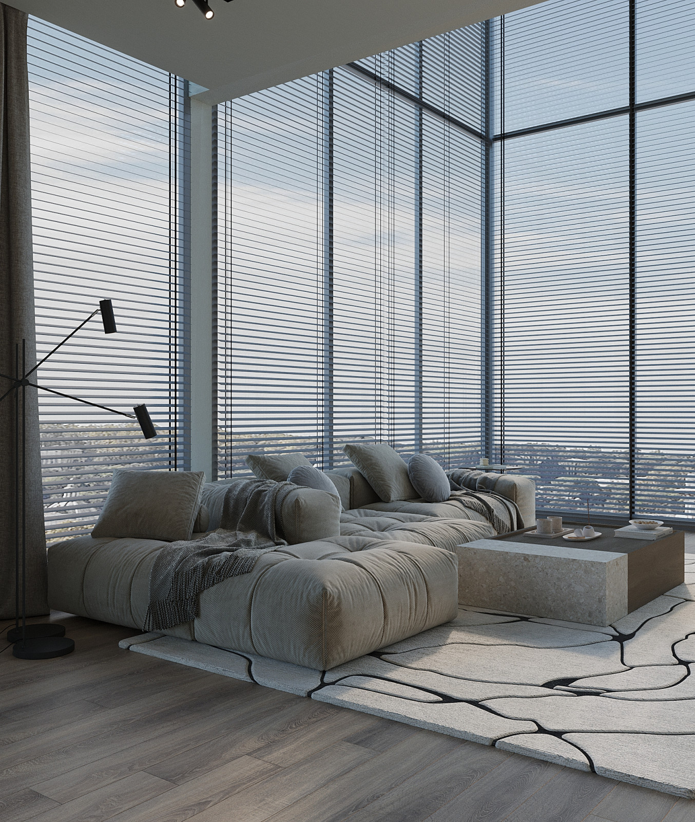 Modern Minimalist Living Space
