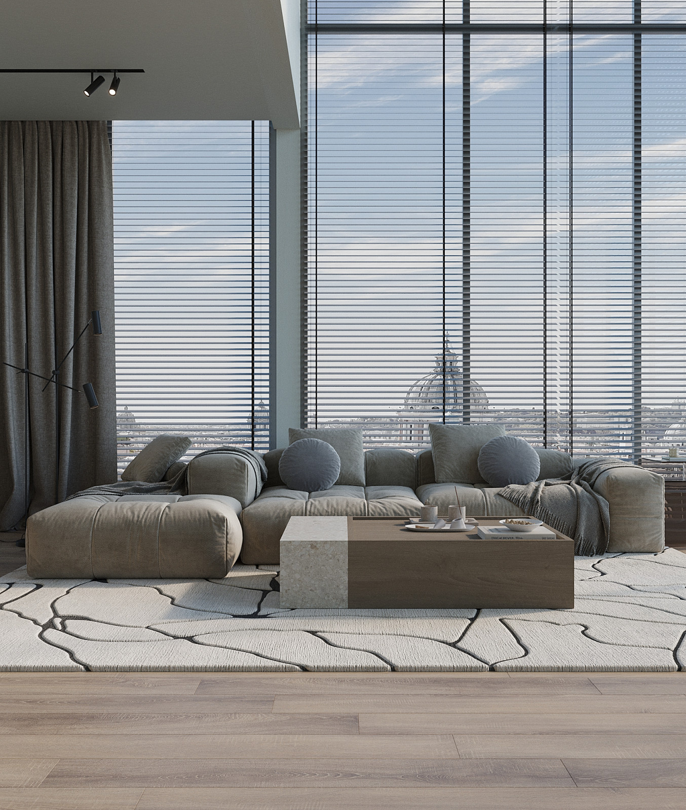 Modern Minimalist Living Space