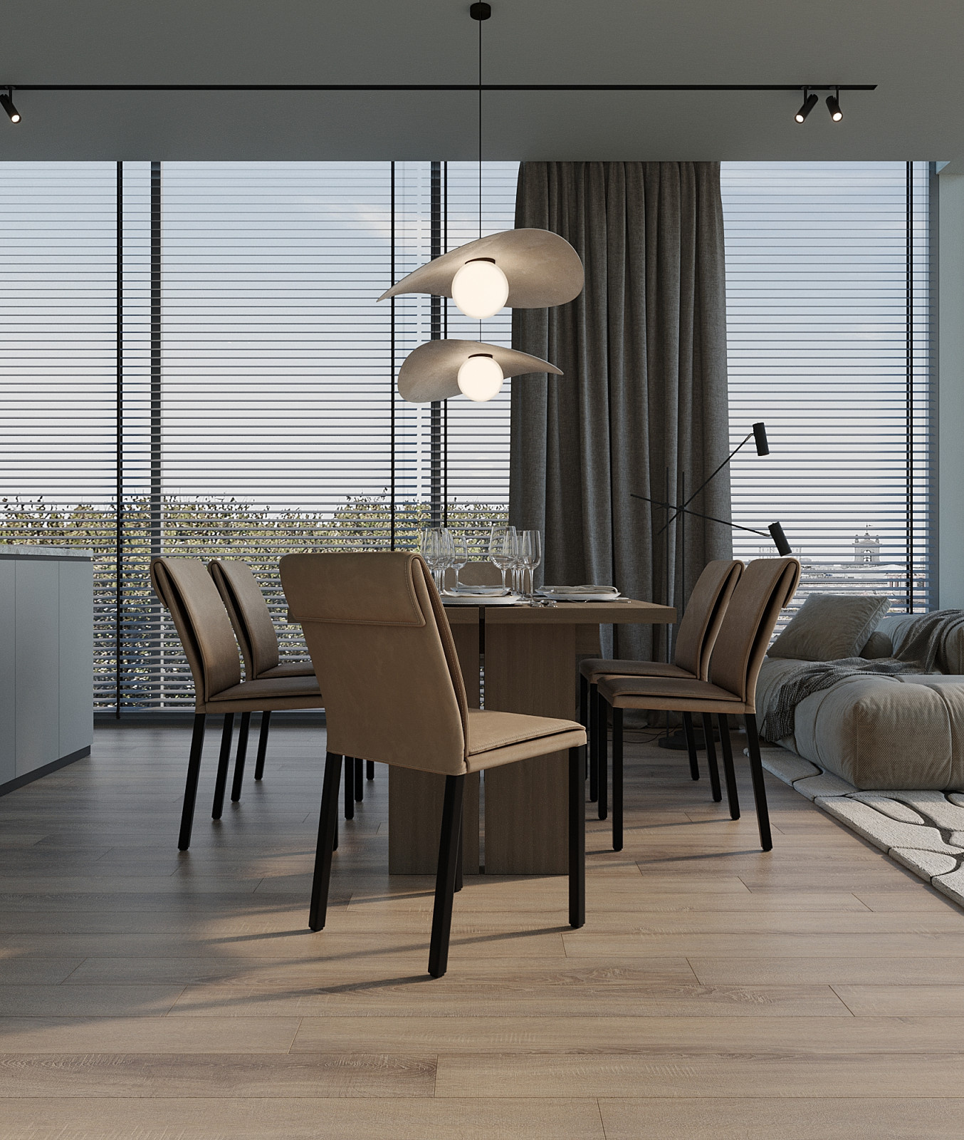 Modern Minimalist Living Space