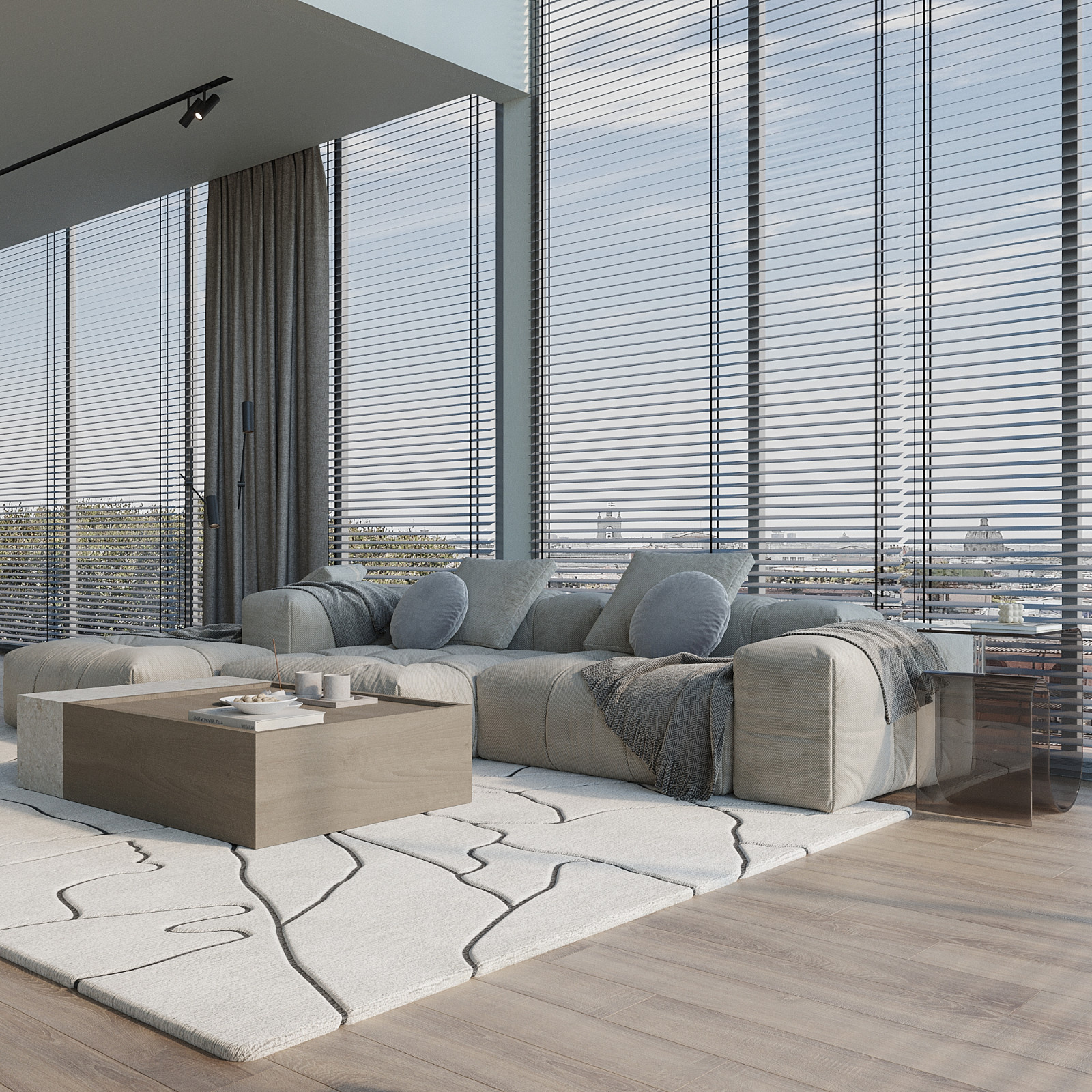 Modern Minimalist Living Space