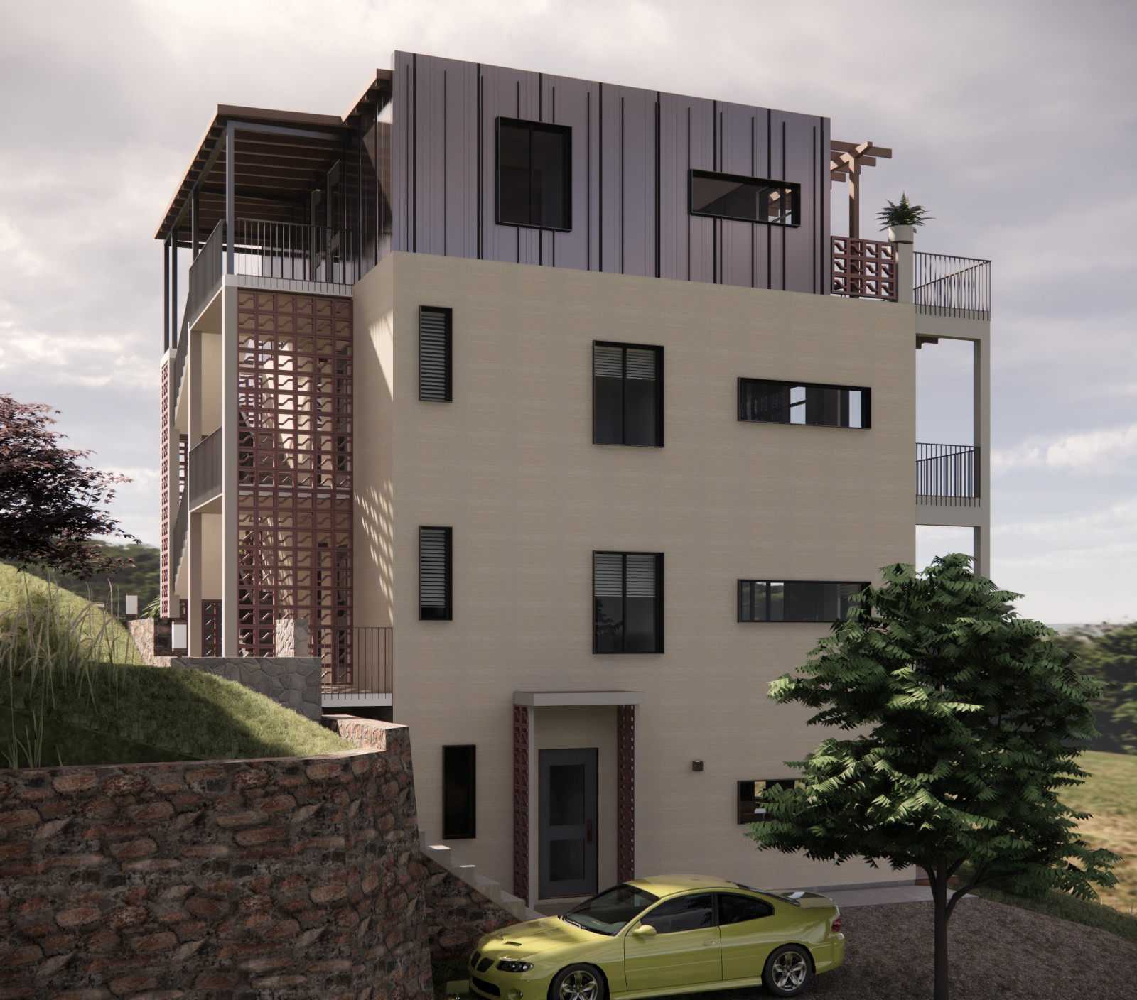 Многоквартирный дом в Грузии у моря