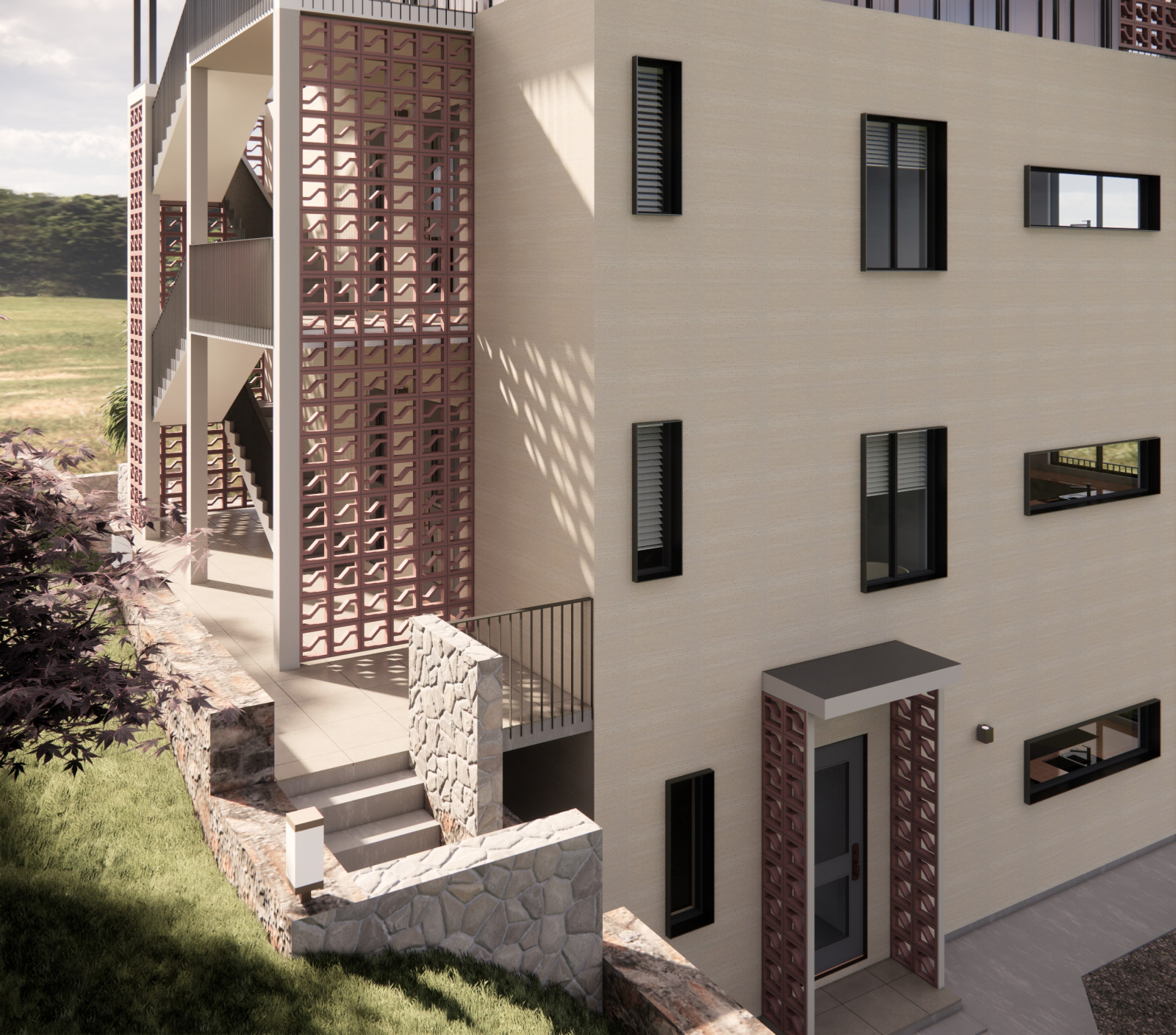 Многоквартирный дом в Грузии у моря