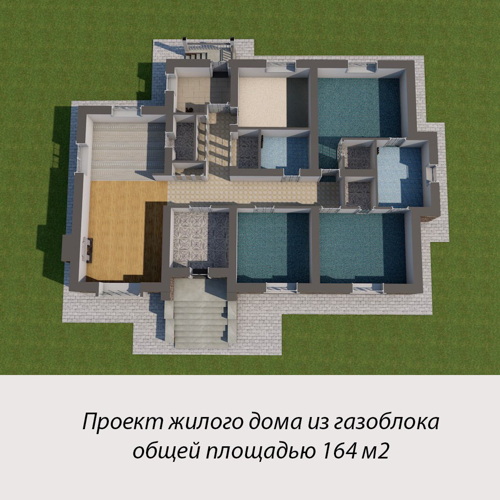 24-005 Дом в английском стиле общей площадью 164 м2