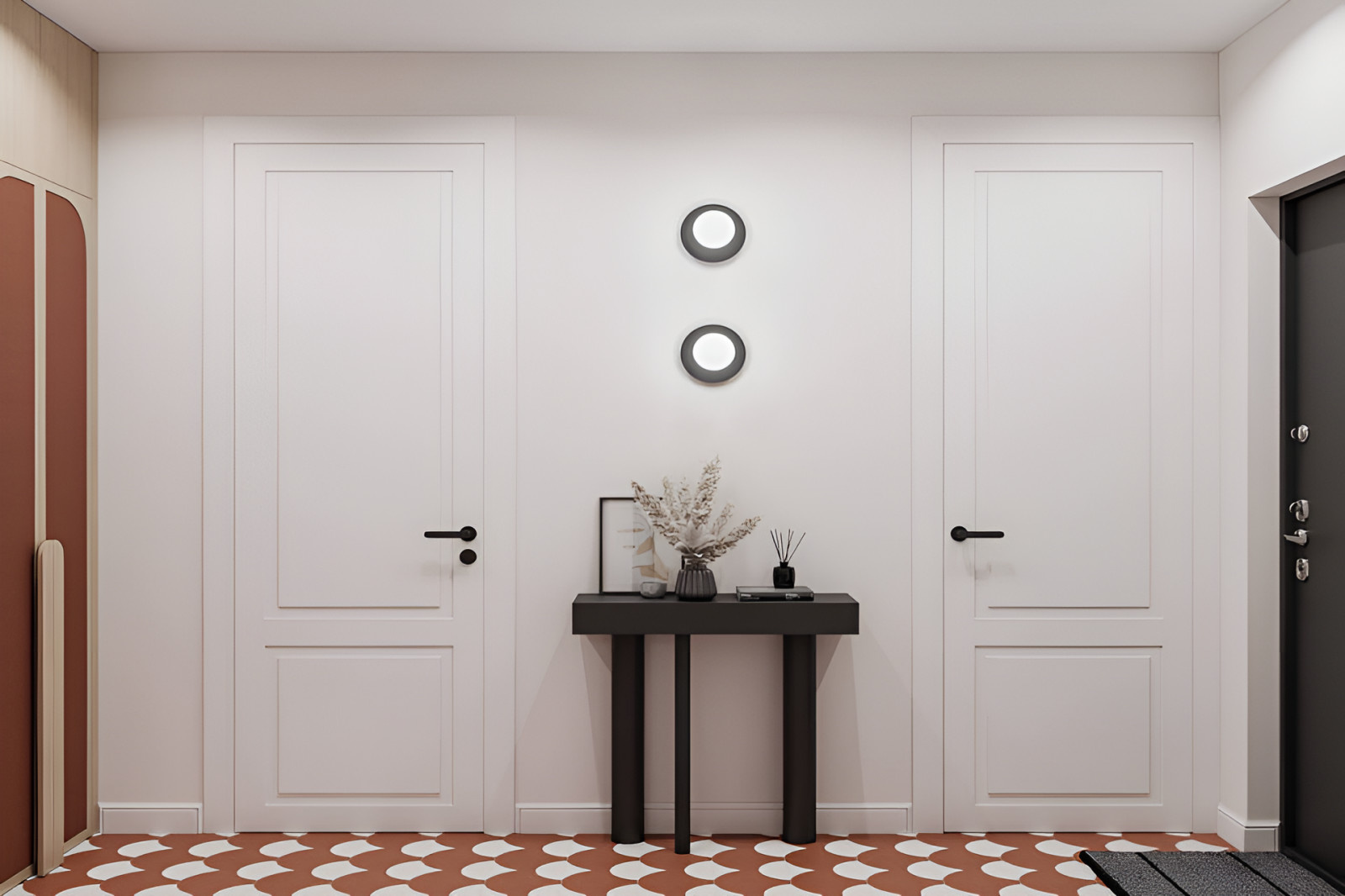 Колоритный дизайн прихожей