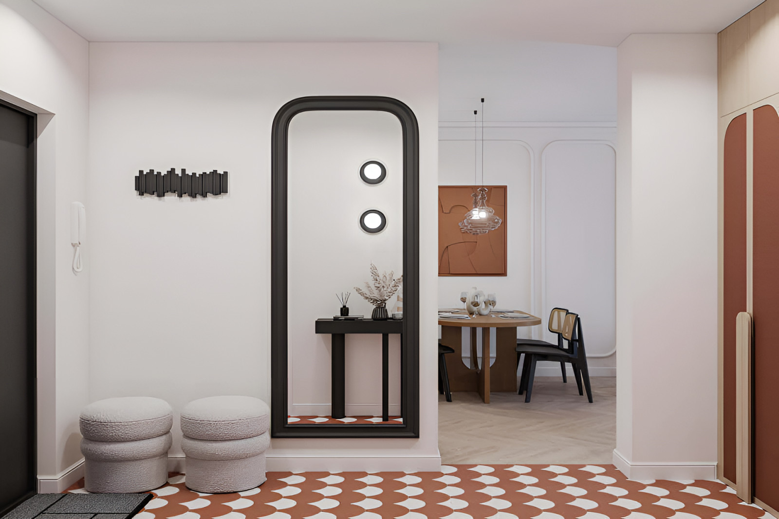 Колоритный дизайн прихожей