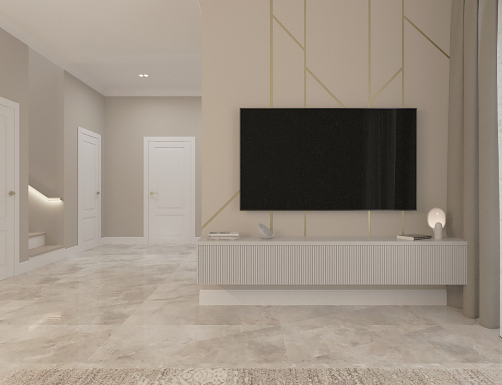 Гостиная зона ТВ