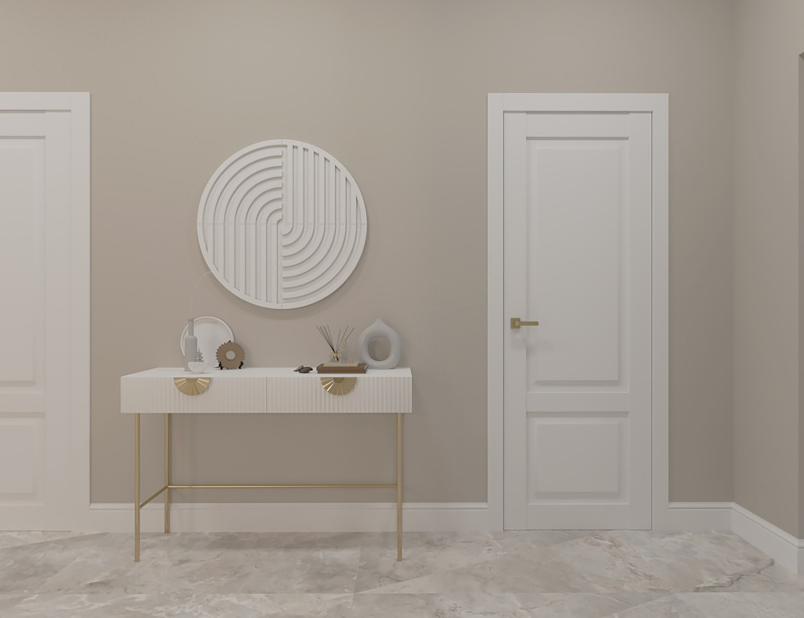 Консоль в коридоре