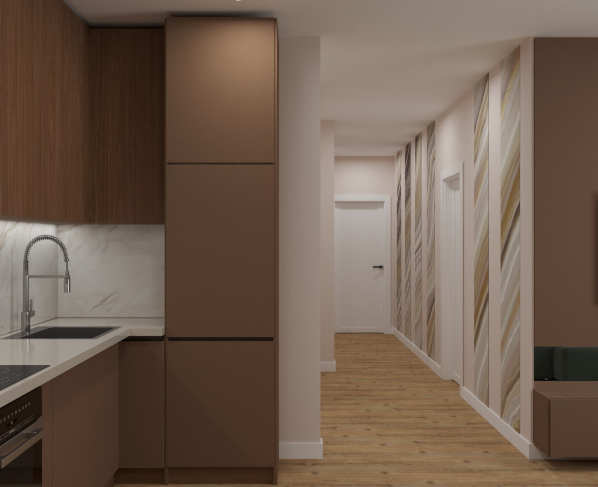 Кухня коридор