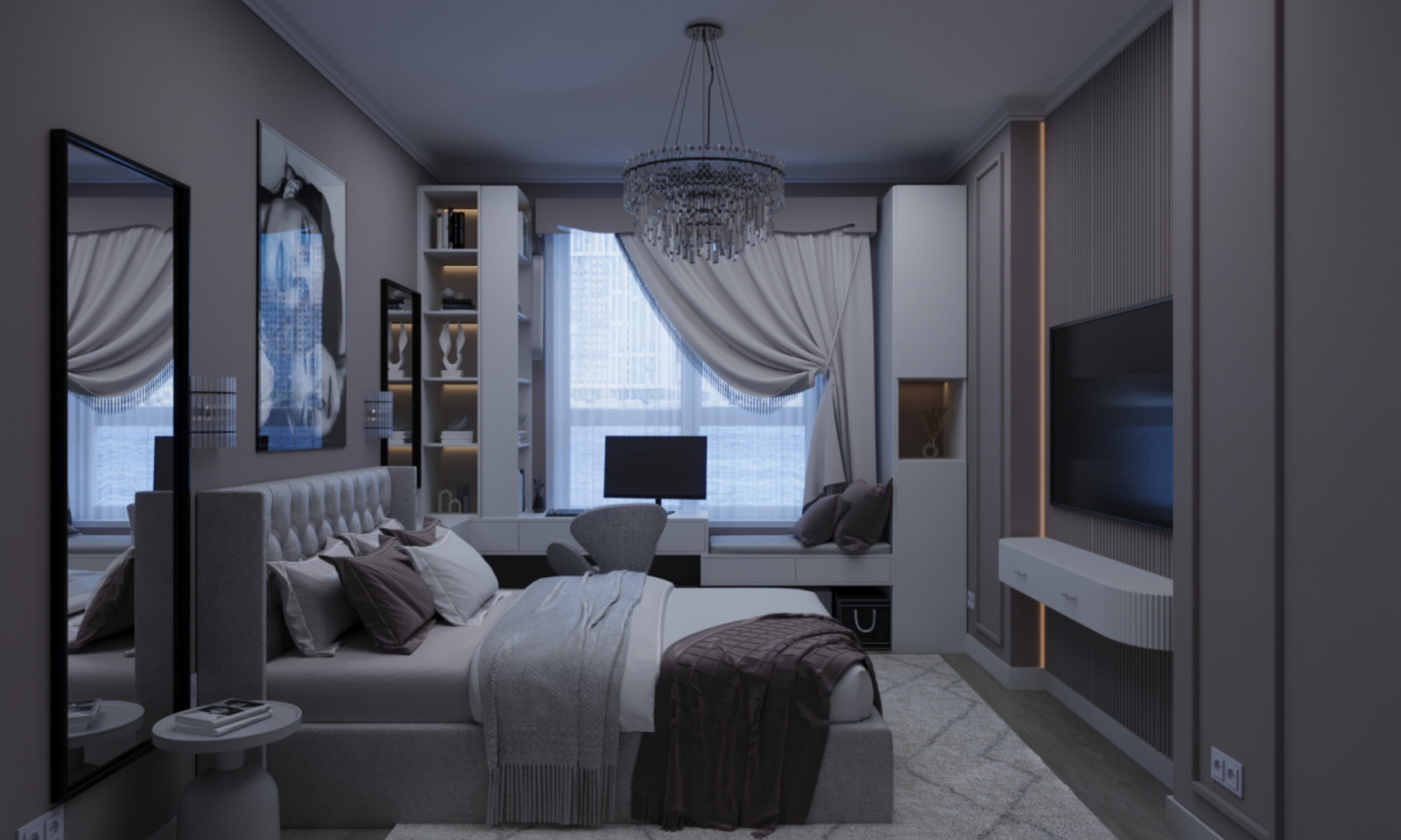 Обложка проекта: Мини дизайн-проект комнаты подростка и прихожей