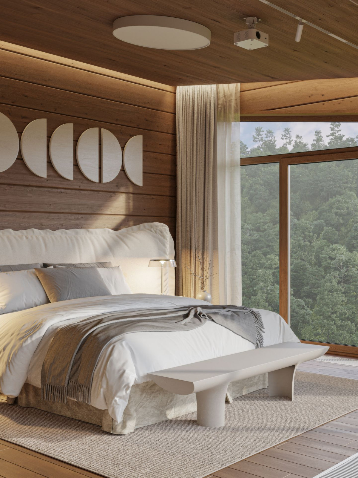 Дом в горах — современный интерьер с панорамным видом