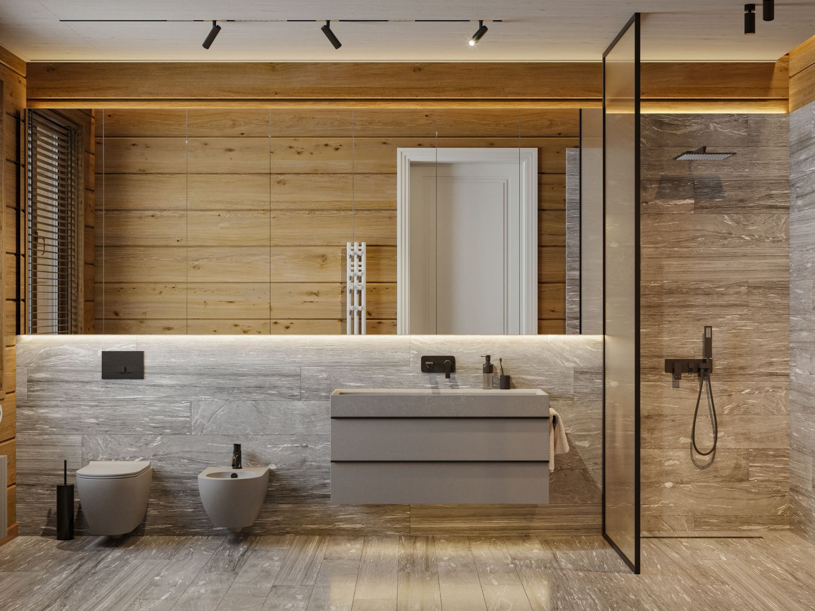 Дом в горах — современный интерьер с панорамным видом