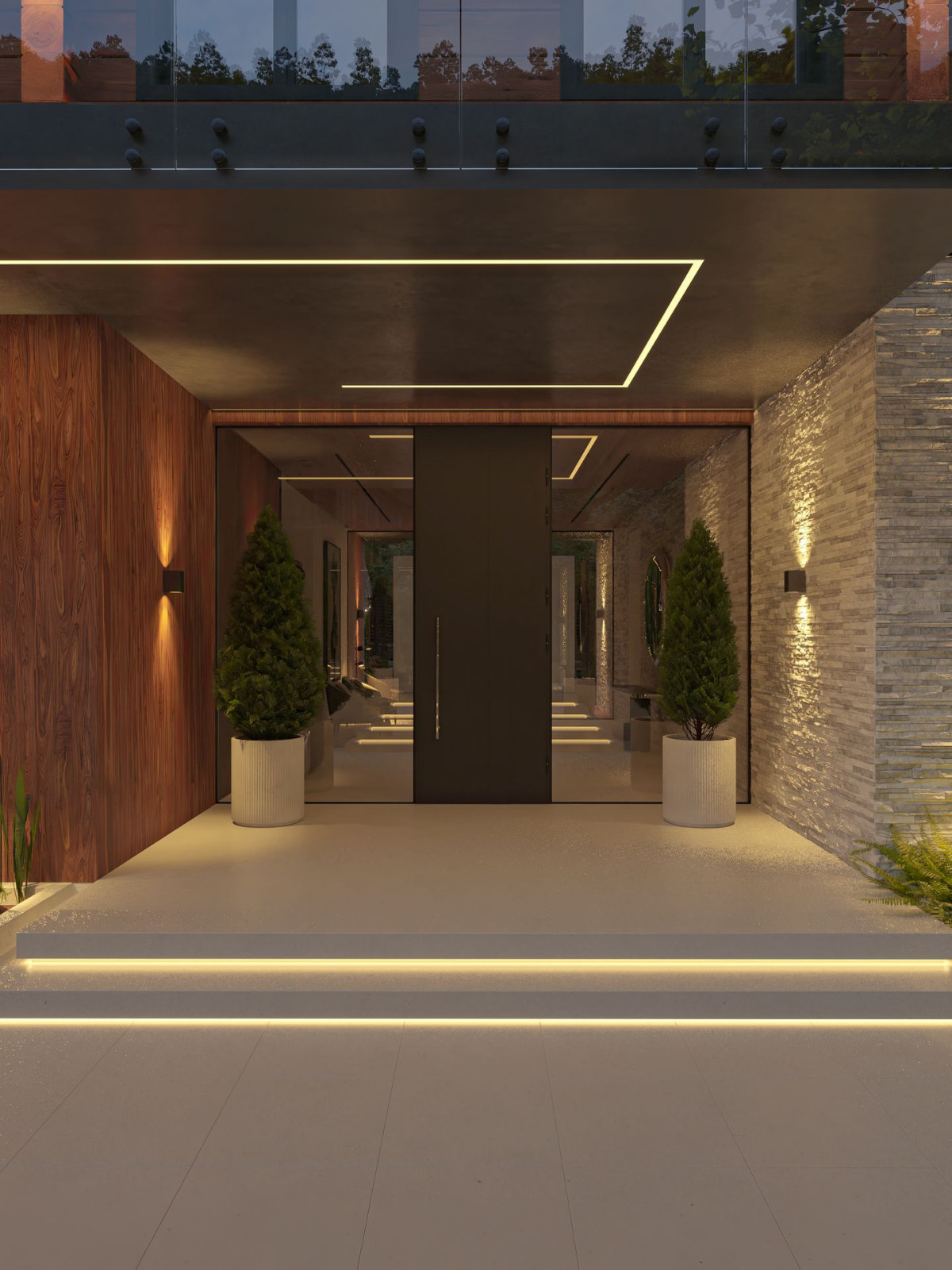 Дом в горах — современный интерьер с панорамным видом