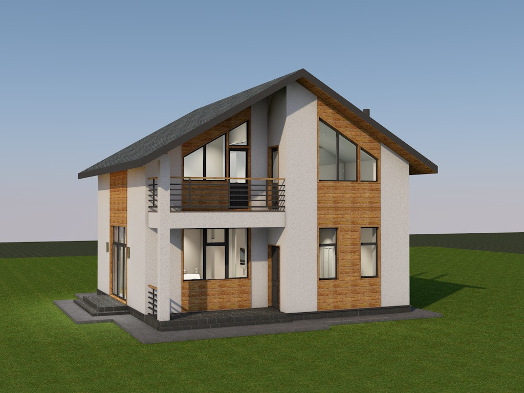 Обложка проекта: 25-014 Жилой дом площадью 127 м2