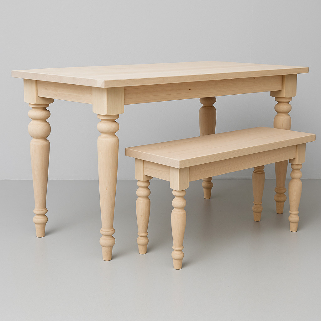 Обложка проекта: стол из массива