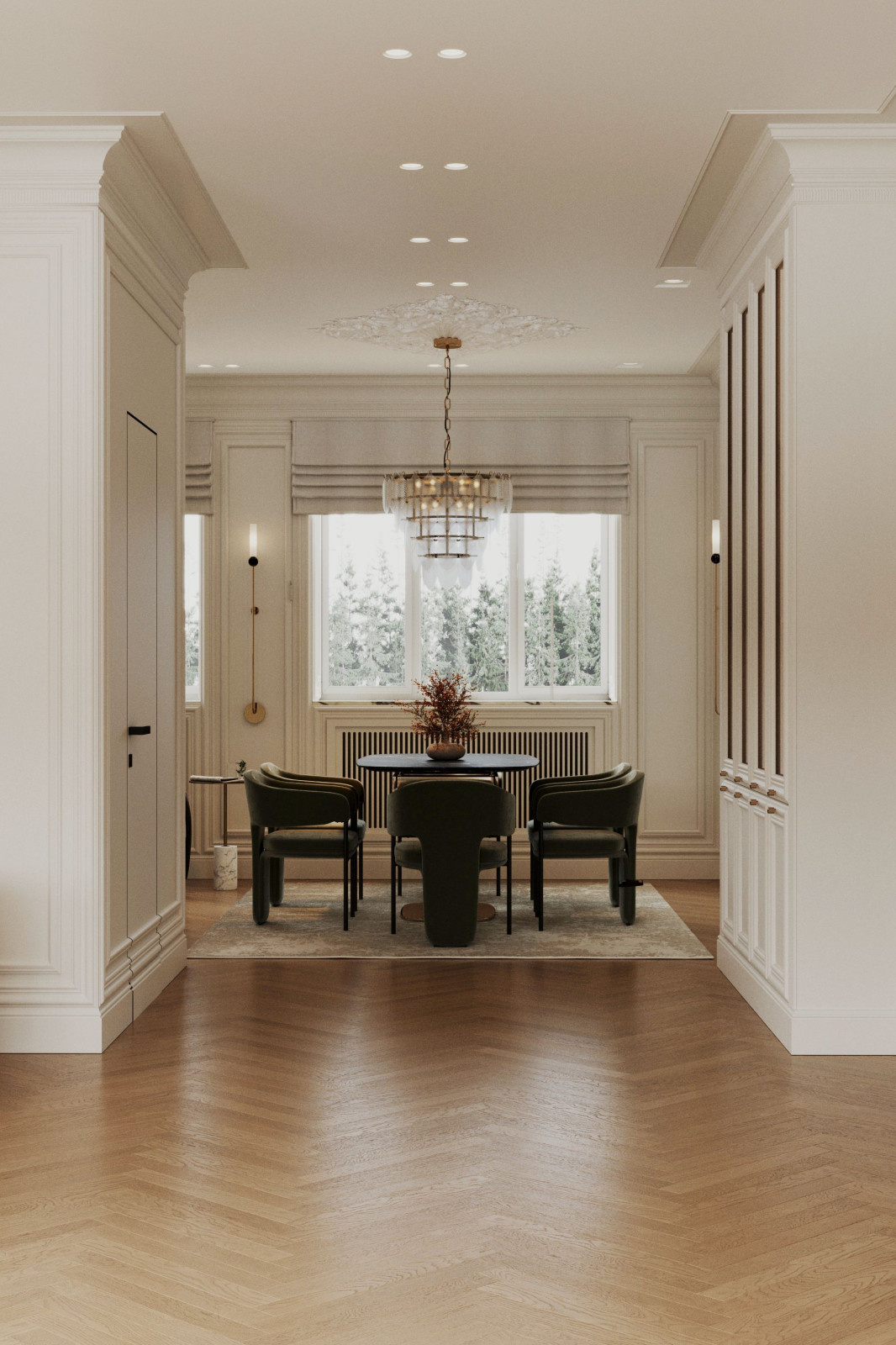 Двух этажный дом в центре города. 1Этаж