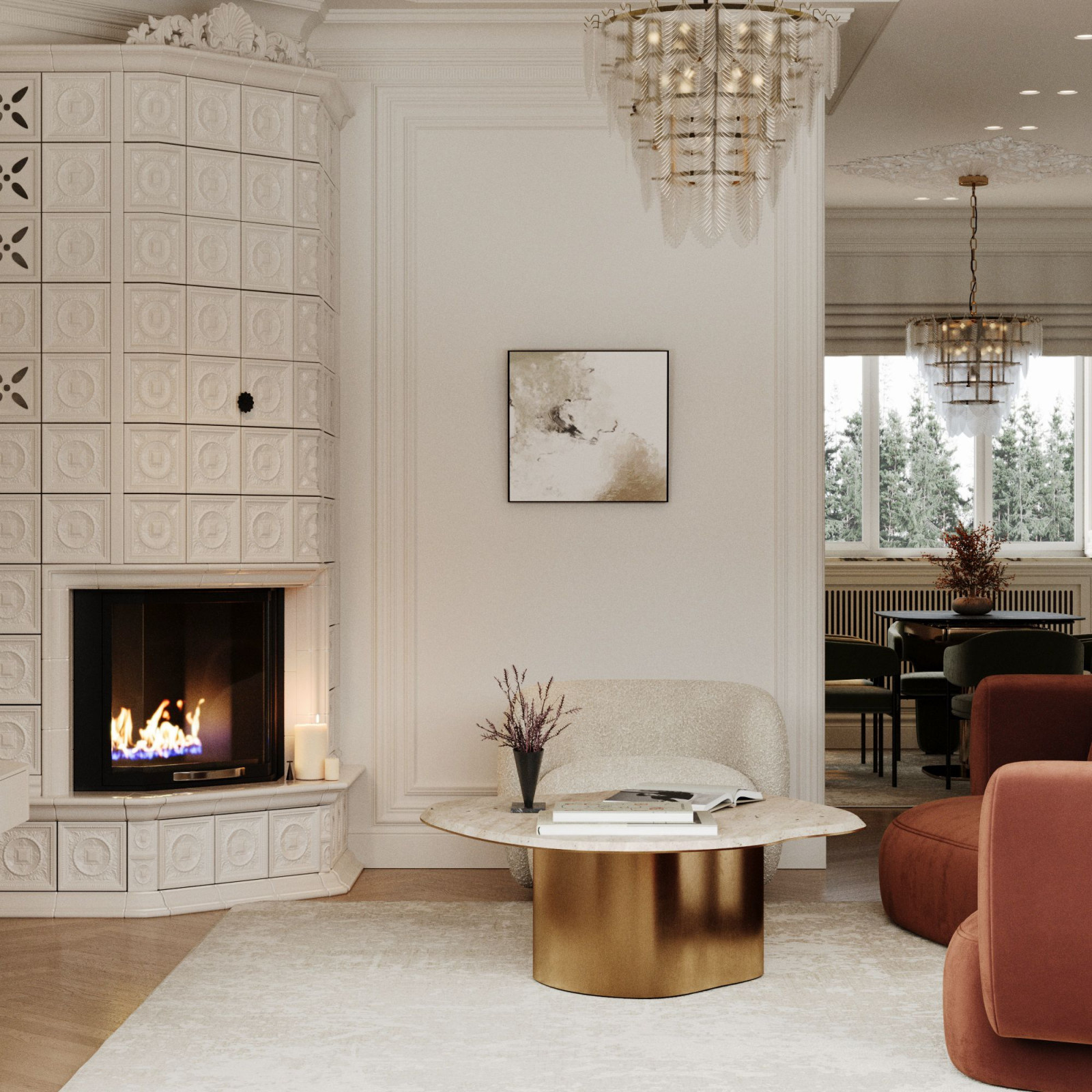 Двух этажный дом в центре города. 1Этаж