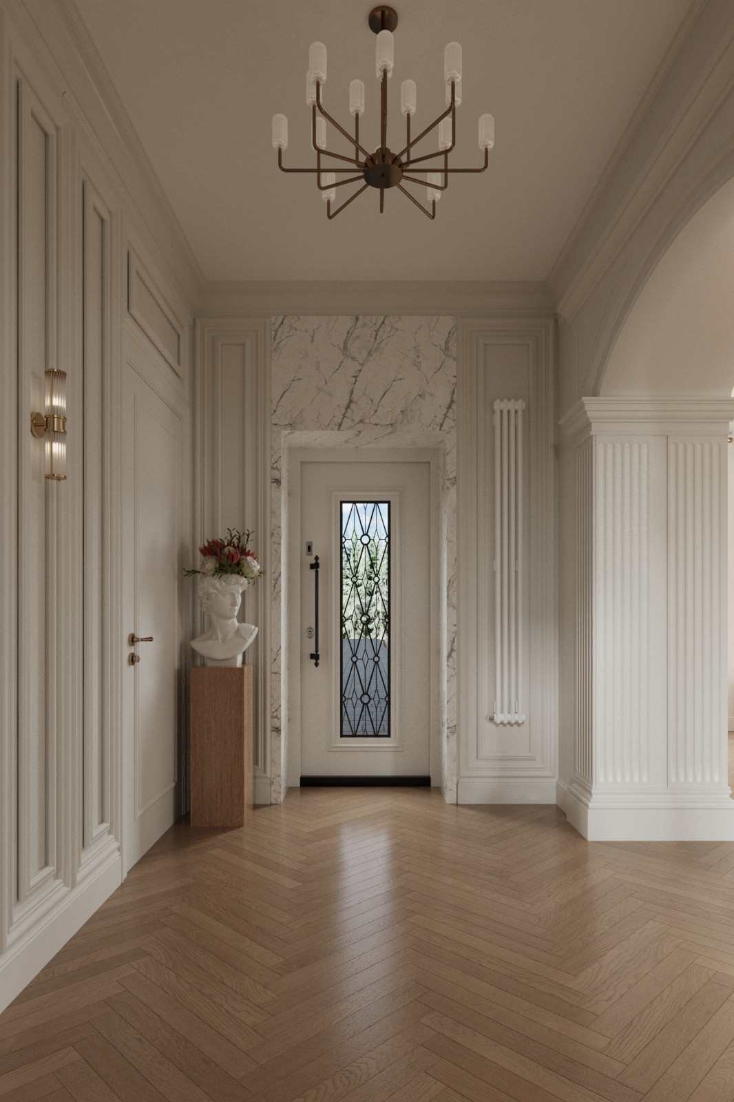 Двух этажный дом в центре города. 1Этаж